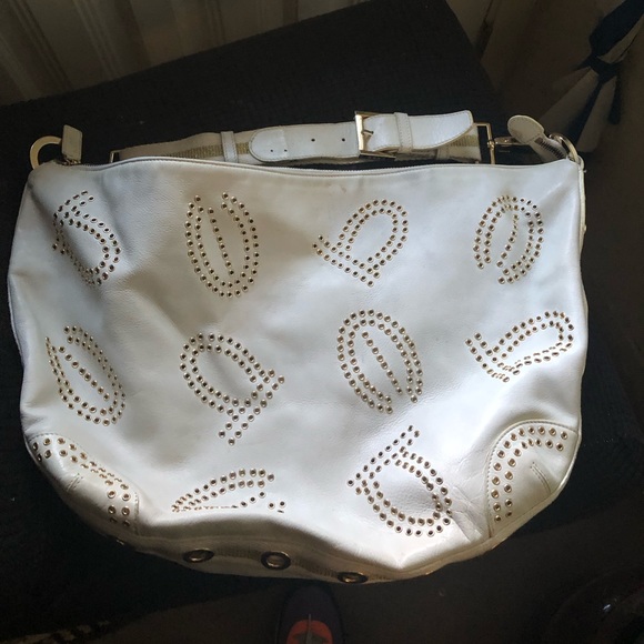 4-sale Bebe Leather Extra Large Hobo Purse- 689 $70 or $65 w/offer - Picture 1 of 6